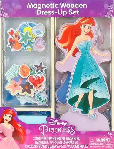 Disney Princess Ariel Magnetic Wooden Dress Up