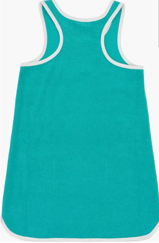Feather 4 Arrow Clear Skies Ringer Cover-Up Tank Dress Pool Blue