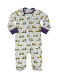 La Luna Mardi Gras Tractor Pajamas