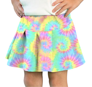 Azarhia Athleisure Spiral Pastel Tennis Skirt