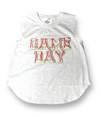 Belle Cher Baseball Game Day Chenille Tank