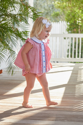 Little English Ruffle Sally Bloomer Set
