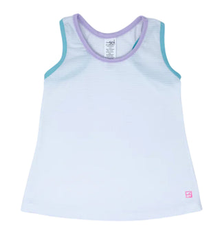 Set Athleisure Riley Tank Top - Pure Coconut/Petal Purple/Totally Turquoise