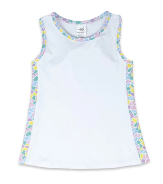 Set Athleisure Riley Tank Top - Pure Coconut, Mosaic