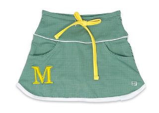 Set Athleisure Tiffany Skort - Augusta Green Mini Gingham