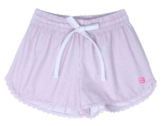 Set Athleisure Emily Shorts - Cotton Candy Pink Mini Gingham