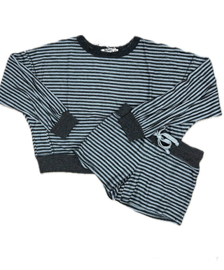 T2LOVE Off Shoulder Dolman Sweater Top Short Set