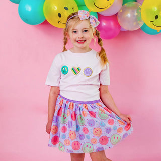 Sweet Wink Smiley Face Tutu