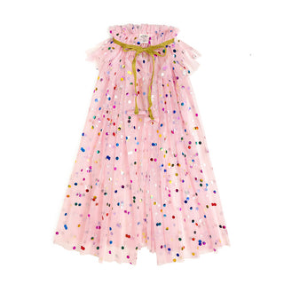 Dress Up Tulle Cape - Pink Confetti