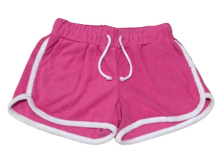 Honesty Terry Cheer Shorts - Pink/White