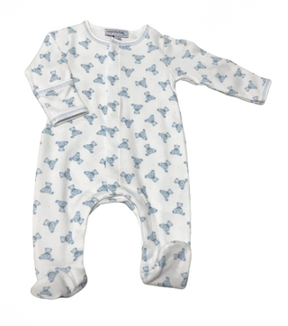 Magnolia Baby Baby’s Teddy Printed Footie - Blue
