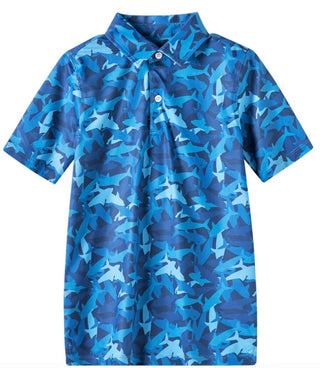 Meripex Shark Print Polo