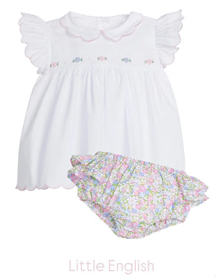Little English Cheekwood Floral Tea Blouse & Bloomer Set
