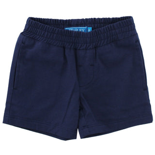 J Bailey Elastic Waist Pull-On Navy Twill Shorts