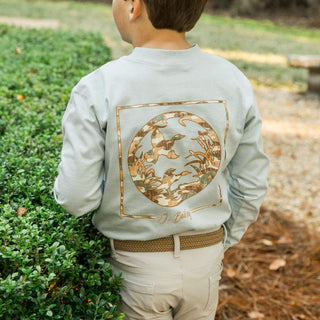J. Bailey Logo L/S Tee Shirt - Duck Silhouette on Sage
