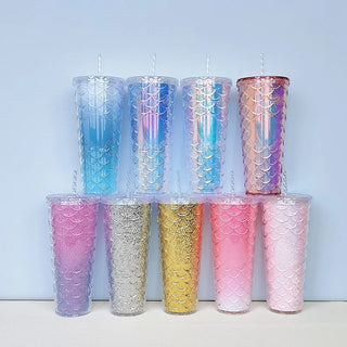 Mermaid Scales Patterned Tumblers