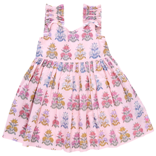 Pink Chicken Pink Flowerette Girls Via Dress