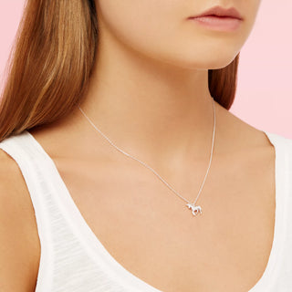 Estella Bartlett Silver-Plated Unicorn Necklace