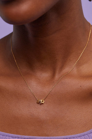 Estella Bartlett Gold/Silver-Plated Flower Trio Necklace