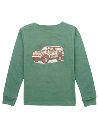 Properly Tied L/S Camo Truck Fern Green Graphic Tee