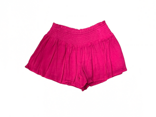 Flowy Smocked Waist Shorts - Fuchsia