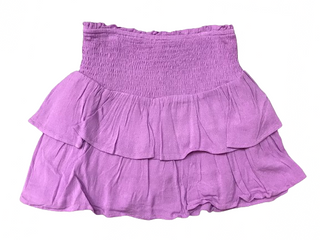 Hayden Girls Lavender Smocked Ruffle Tiered Skirt