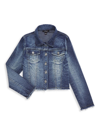 Frayed Hems Denim Jacket