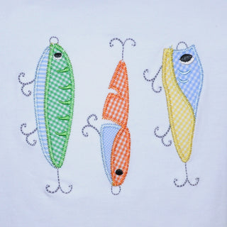 White Houston Shirt - Fishing Baits
