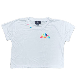 Flowers by Zoe Rainbow Sun White Tee