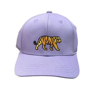Lulu Bebe Embroidered Lavender Tiger Hat
