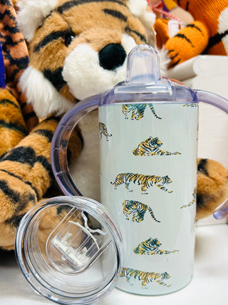 Magnolia and Cypress Tiger Sippy Cup Two Lid