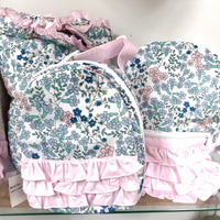 Aspen Claire Avery Blue Floral Backpack
