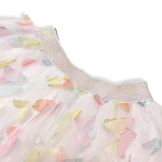 Doe A Dear Butterfly Embroidered Tee & 3D Tutu 2Pc Set