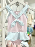 Lullaby Set Pink & Blue Mini Gingham Swimsuit