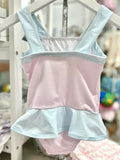 Lullaby Set Pink & Blue Mini Gingham Swimsuit
