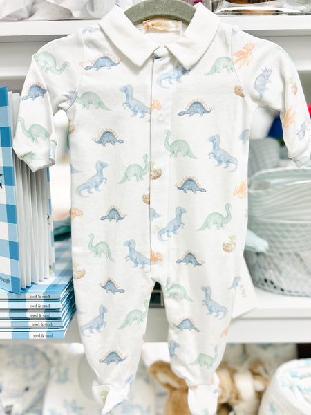 Baby Club Chic Baby Dinos Footie with Collar