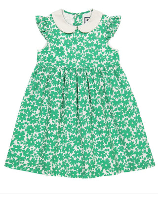 Riley Peter Pan Collar Dress Green Poppy