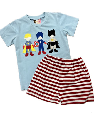 Banana Split Superhero 2Pc Short Set