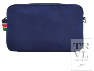 TRVL Oxford Toiletry Bag/ Dopp Kit - Navy Blue