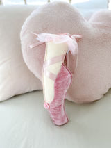 Mon Ami Pink Ballet Slipper Plush Accent Pillow
