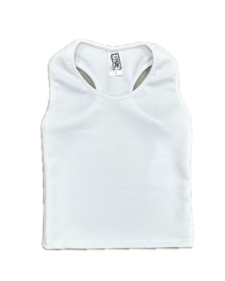 Erge Techno Racerback Tank - White