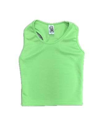 Erge Techno Racerback Tank - Neon Lime