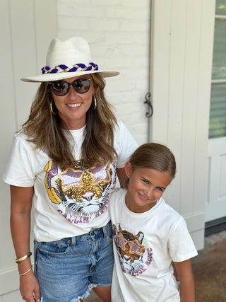 Tiger Callin' Baton Rouge Sequin Tee