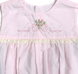 Remember Nguyen Pink Reagan Girl Bubble - Dainty Flowers with Bow