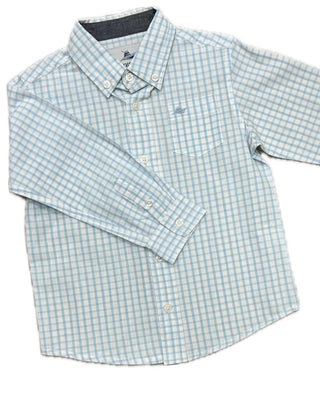 Southbound L/S Button Down Dress Shirt - Baby Blue/White
