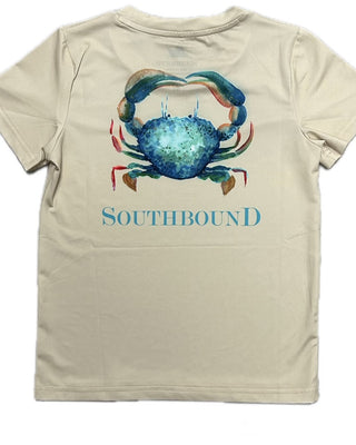 Southbound Tan Watercolor Crab Dri-Fit Tee