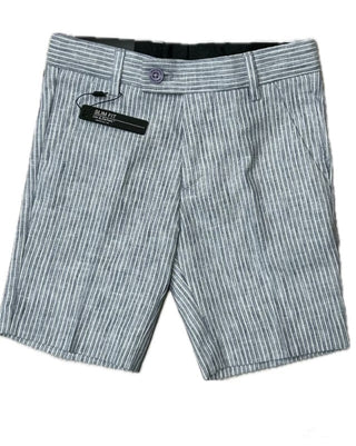 Leo & Zachary Blue Cooled Summer Stripes Shorts