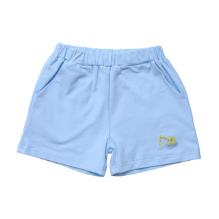 Itsy Bitsy Embroidered Knit Shorts - Excavator for