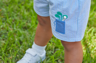 Little English Appliqué Basic Short - Golf