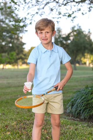 Trotter Street Kids Polo - Light Blue